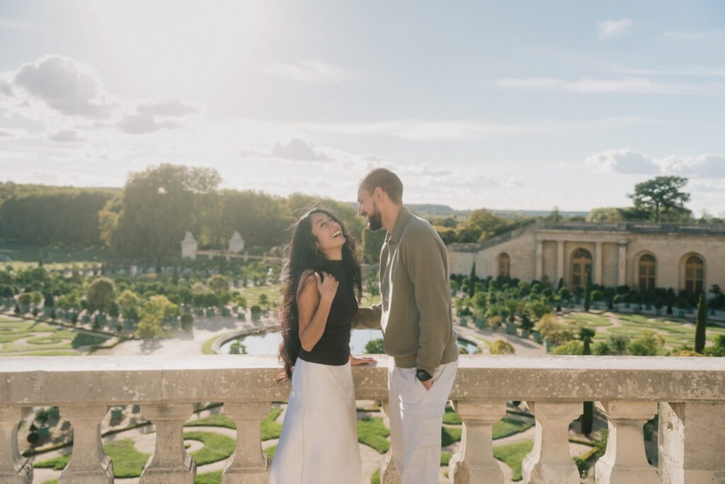 Shooting couple chateau de versailles