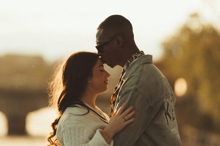 Photo couple pont Alexandre III