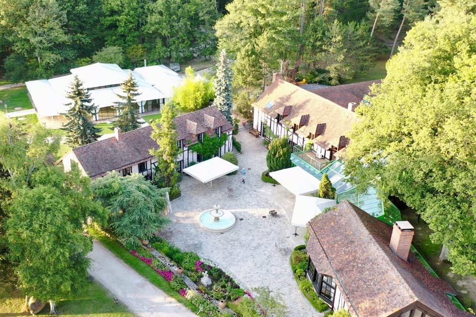 Le Domaine de la Butte Ronde vue de haut